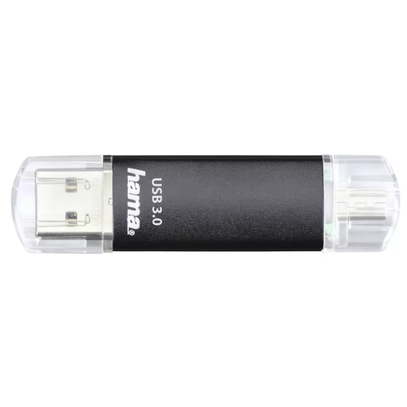 Pamięć USB Hama Laeta Twin 256 GB USB Type-A / Micro-USB 3.2 Gen 1 (3.1 Gen 1) Czarna