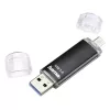 Pamięć USB Hama Laeta Twin 256 GB USB Type-A / Micro-USB 3.2 Gen 1 (3.1 Gen 1) Czarna