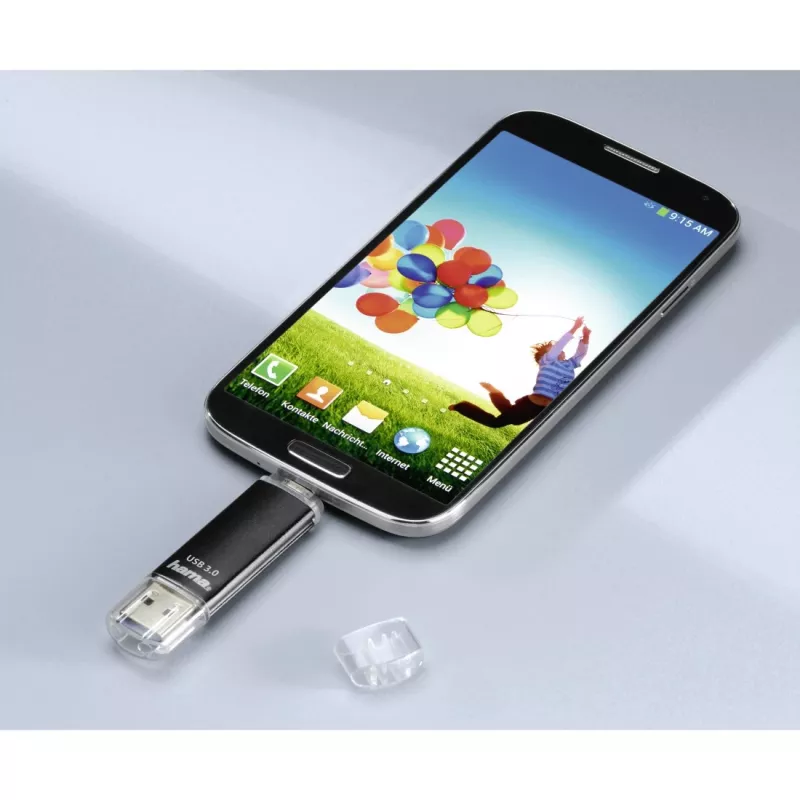 Pamięć USB Hama Laeta Twin 256 GB USB Type-A / Micro-USB 3.2 Gen 1 (3.1 Gen 1) Czarna