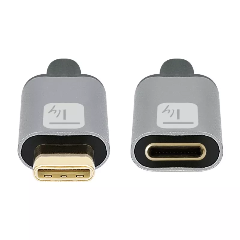 Kabel Techly USB 3.2 Gen 2 USB-C M/Ż 1m Czarny, 1 m, USB C, USB C, USB 3.2 Gen 2 (3.1 Gen 2), 10 Gbit/s, Czarny, Szary