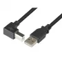Techly USB 2.0 Kabel A męski / B męski kątowy 1m ICOC U-AB-10-ANG