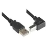 Techly USB 2.0 Kabel A męski / B męski kątowy 1m ICOC U-AB-10-ANG