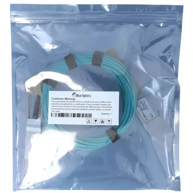 Kabel InfiniBand BlueOptics UACC-AOC-QSFP28-15M-BO QSFP28 QSFP28 15 m turkusowy