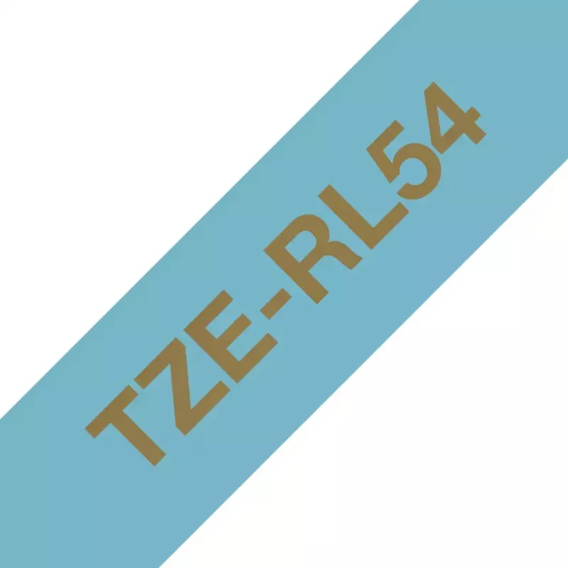 Taśma do etykietowania Brother TZE-RL54 Złoty na niebieskim