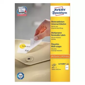 Etykieta samoprzylepna Avery L4734REV-100