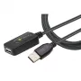 Techly IUSB-REP20TY Kabel USB USB 2.0 5 m USB A Czarny