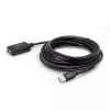 Techly IUSB-REP20TY Kabel USB USB 2.0 5 m USB A Czarny