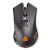 Lexip Ar18 – bezprzewodowa mysz gamingowa z ceramicznymi ślizgaczami, praworęczna, optyczna, RF Wireless + USB Typ-A, 4800 DPI, czarna