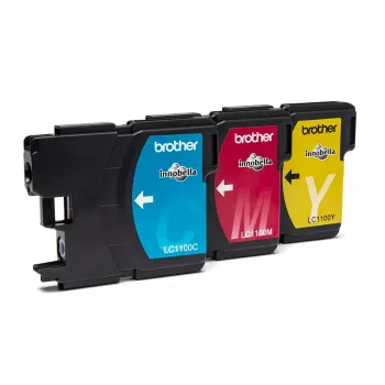 Kaseta atramentowa Brother LC1100RBWBP 3 szt. Oryginalny cyjan, magenta, żółty