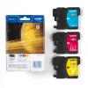 Kaseta atramentowa Brother LC1100RBWBP 3 szt. Oryginalny cyjan, magenta, żółty