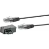 Kabel sieciowy Schwaiger TAL6731 533 RJ45 RJ45/TAE-F 3m Czarny