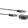 Kabel sieciowy Schwaiger TAL6731 533 RJ45 RJ45/TAE-F 3m Czarny