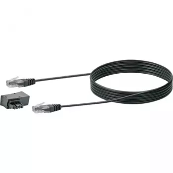 Kabel sieciowy Schwaiger TAL6731 533 RJ45 RJ45/TAE-F 3m Czarny