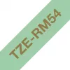 Taśma do drukarki etykiet Brother TZE-RM54 w kolorze złotym na miętowym