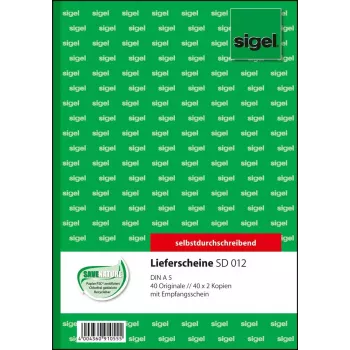 Formularz biznesowy Sigel SD012 zielony A5 120 arkuszy