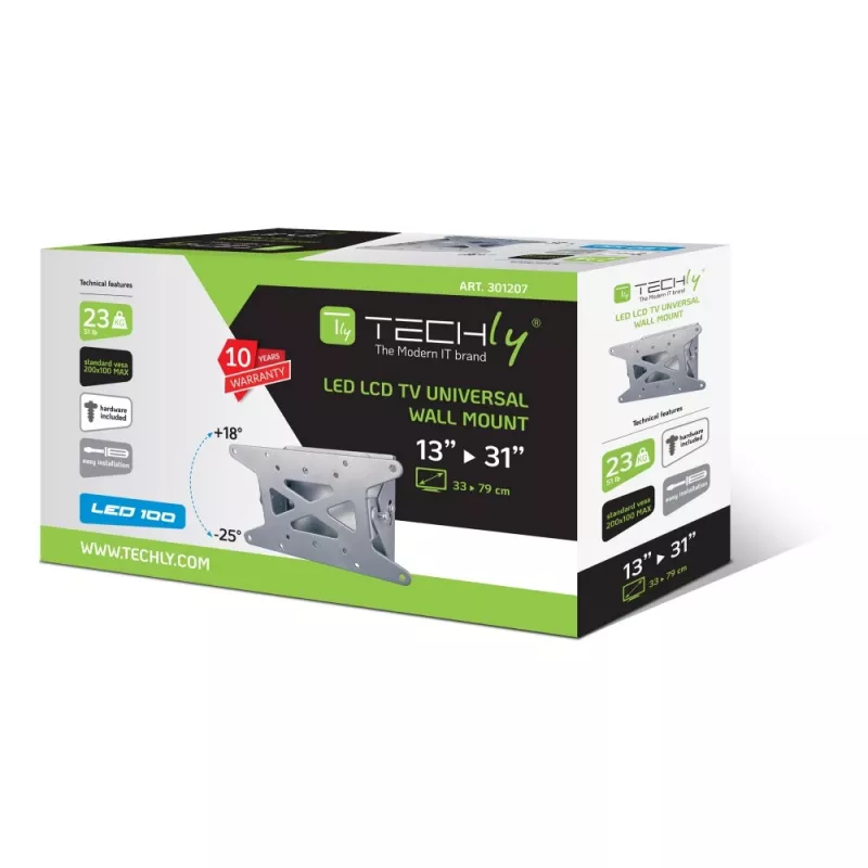 Uchwyt ścienny Techly 13-31 inch do TV LED LCD z funkcją pochylania ICA-LCD 109