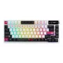 Mechaniczna klawiatura gamingowa ASUS ROG Azoth X — układ 75%, USB + RF Wireless + Bluetooth, RGB, podpórka pod nadgarstki, czarno-biała
