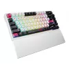 Mechaniczna klawiatura gamingowa ASUS ROG Azoth X — układ 75%, USB + RF Wireless + Bluetooth, RGB, podpórka pod nadgarstki, czarno-biała