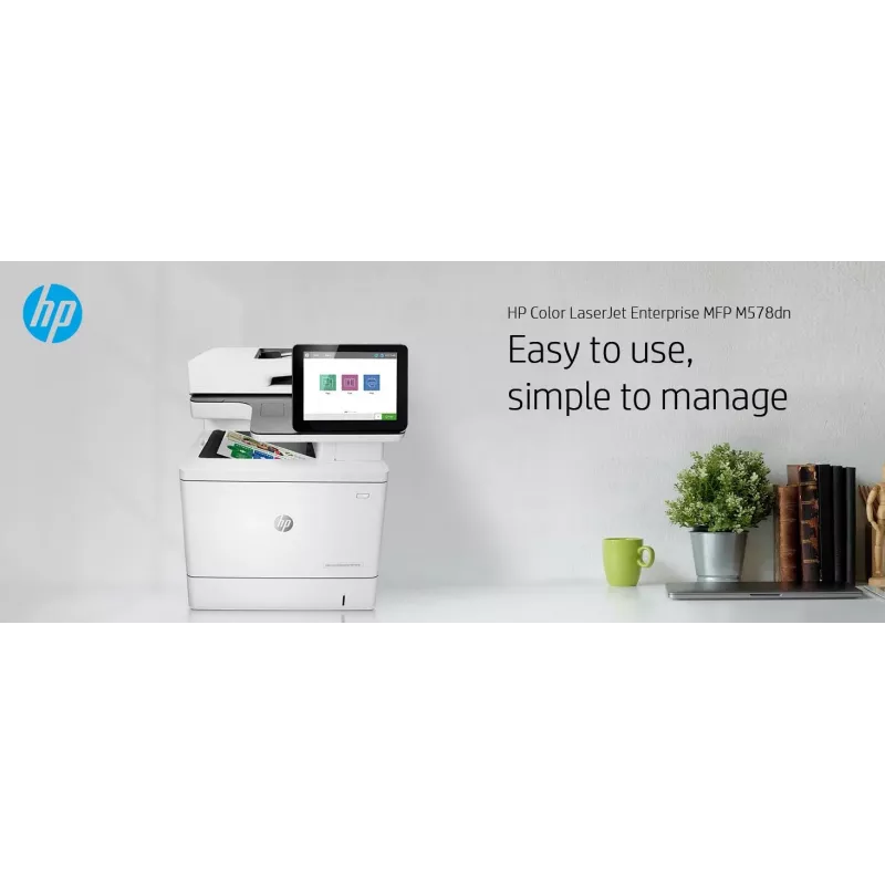 HP Color LaserJet Enterprise MFP M578dn, Laser, Drukowanie kolorowe, 1200 x 1200 DPI, A4, Drukowanie bezpośrednie, Biały