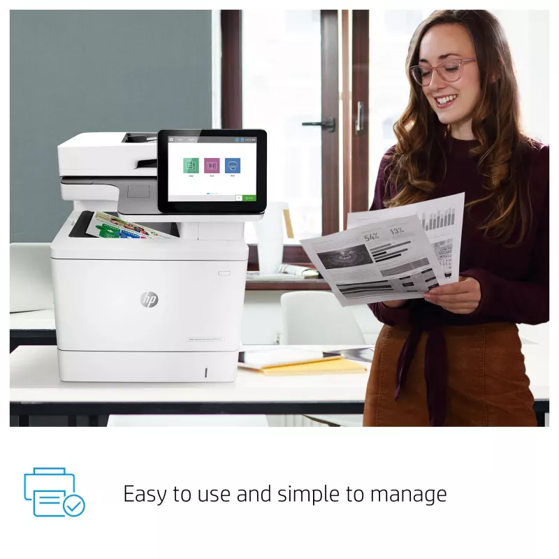 HP Color LaserJet Enterprise MFP M578dn, Laser, Drukowanie kolorowe, 1200 x 1200 DPI, A4, Drukowanie bezpośrednie, Biały