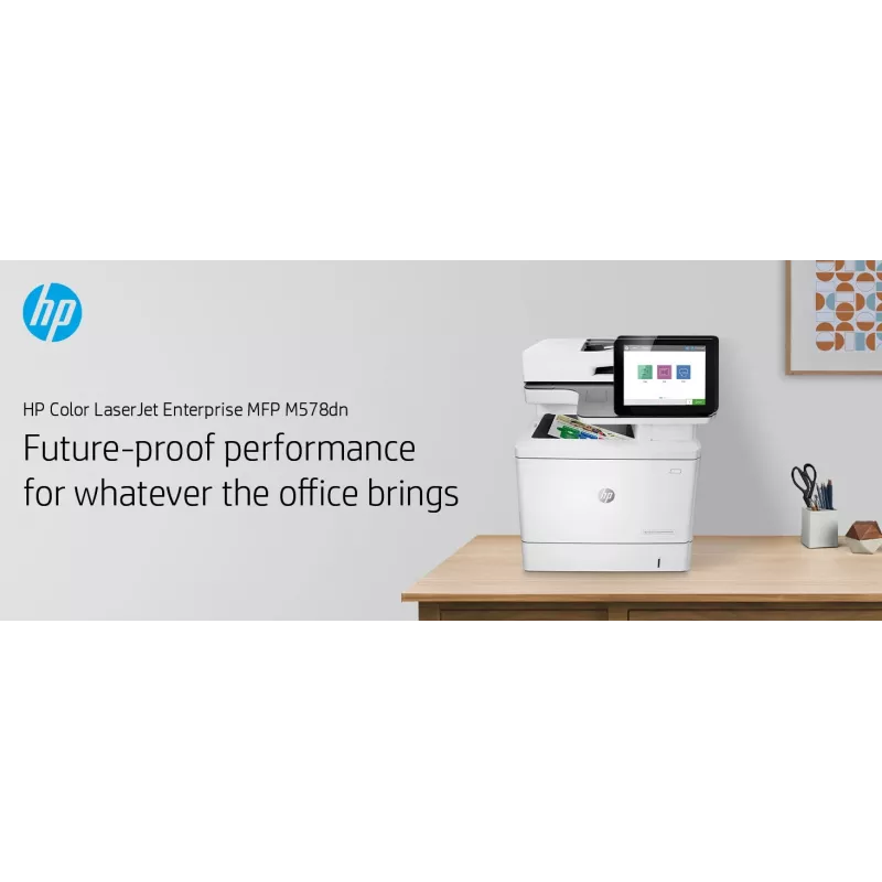 HP Color LaserJet Enterprise MFP M578dn, Laser, Drukowanie kolorowe, 1200 x 1200 DPI, A4, Drukowanie bezpośrednie, Biały