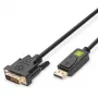 Kabel Techly Monitor DisplayPort do DVI 2 m ICOC DSP-C-020, 2 m, DVI-D, DisplayPort, Męski, Męski, 1920 x 1080 (HD 1080)