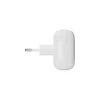 EU płaska ładowarka ścienna d bramante re-charge Pro — 2× USB-C 25W, do użytku wewnętrznego, biała