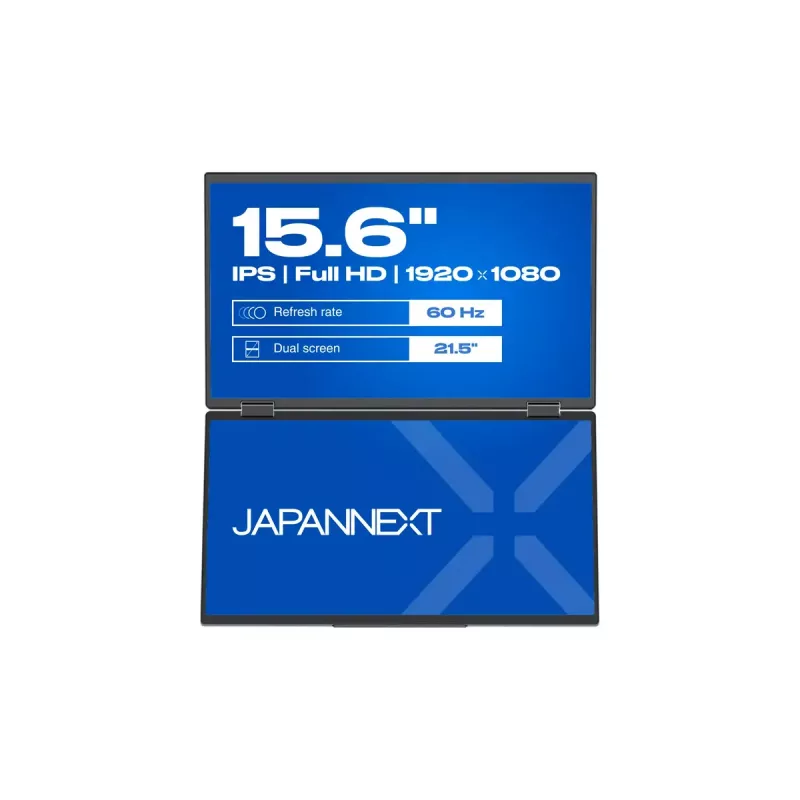 Monitor komputerowy JAPANNEXT JN-DMD-IPS156F 39,6 cm (15,6 cala) 1920 x 1080 pikseli Full HD LCD Czarny