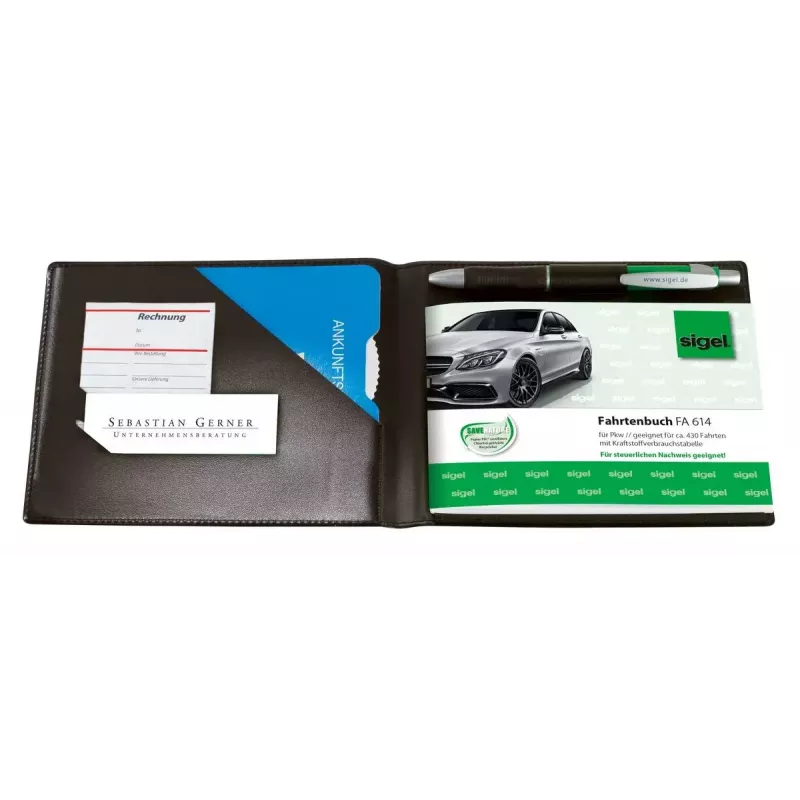 Personal Organizer Sigel EF610 Leatherette Plastic Czarny