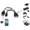 Techly USB 2.0 kabel OTG A F Micro USB M with USB 30cm Czarny ICOC MUSB-MC2