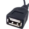 Techly USB 2.0 kabel OTG A F Micro USB M with USB 30cm Czarny ICOC MUSB-MC2