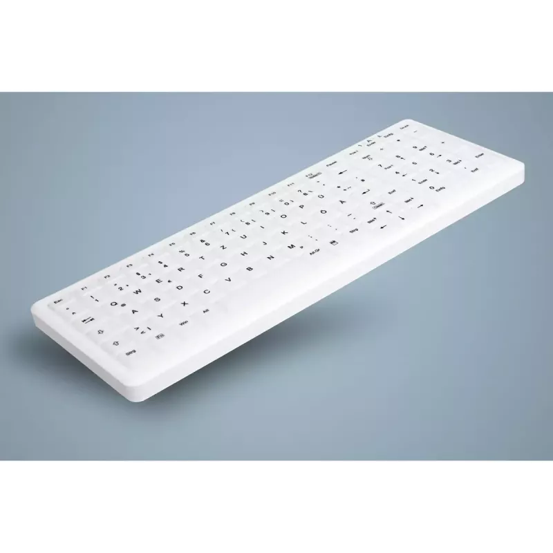 Klawiatura medyczna Active Key AK-C7000F-UVS-W/CH, USB, biała, pełnowymiarowa, przewodowa, membranowa, podświetlenie LED