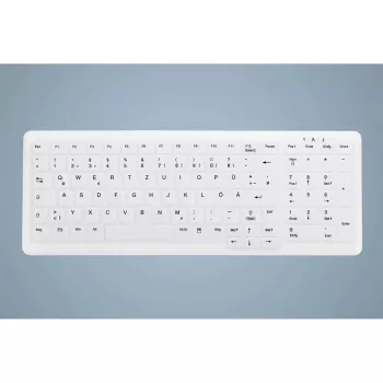 Klawiatura medyczna Active Key AK-C7000F-UVS-W/CH, USB, biała, pełnowymiarowa, przewodowa, membranowa, podświetlenie LED