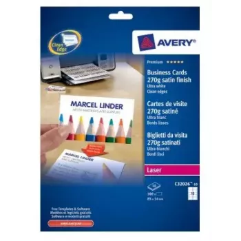 Papier laserowy do wizytówek Avery C32026-10