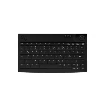 Active Key AK-440 klawiatura biurowa USB QWERTZ francuska czarna mechaniczna bez klawiatury numerycznej