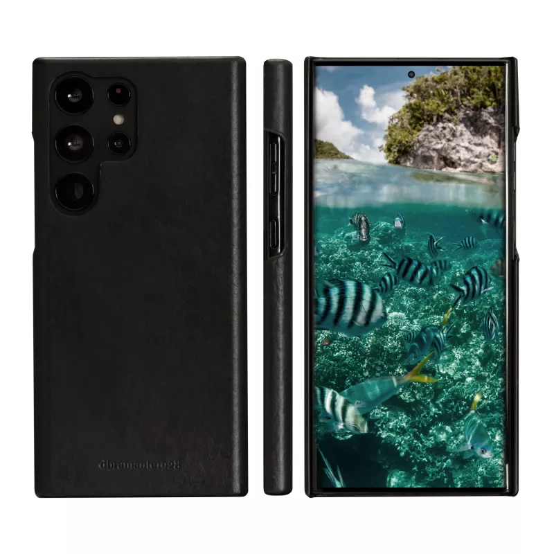 Etui folio dbramante1928 Lynge do Samsung Galaxy S23 Ultra — czarne, 3 kieszenie na karty, pasuje na 6,8 cala