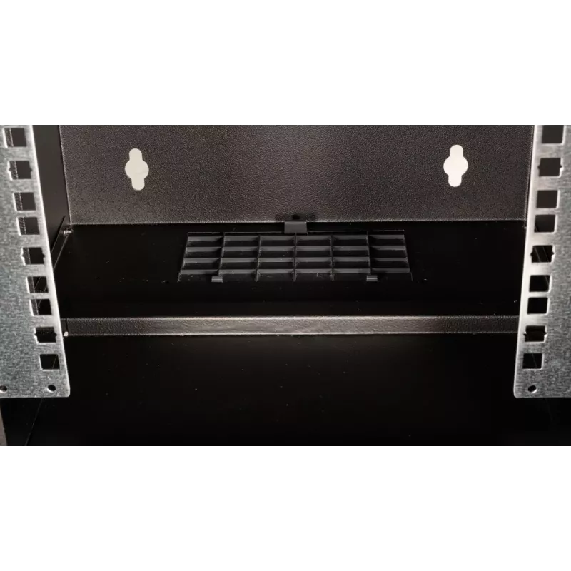 Szafka rack wisząca EQUIP EWM-06-3030-B 6U, szerokość użytkowa 312 mm, głębokość regulowana 300–330 mm, czarna