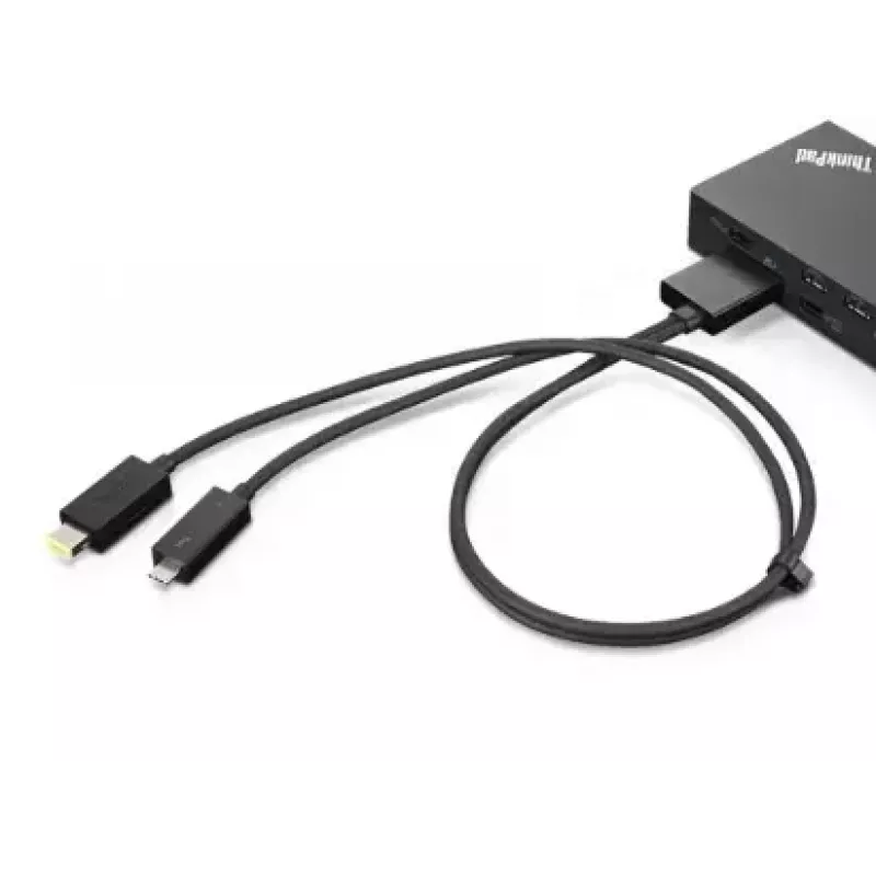Lenovo 4X90U90616 Adapter graficzny USB Czarny