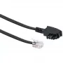 Kabel Schwaiger 6,0 m RJ-12 - TAE-F 6 m Czarny