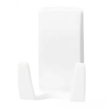 Uchwyt na maszynki do golenia Tesa Powerstrips Waterproof Wave, samoprzylepny uchwyt łazienkowy, wodoodporna konstrukcja, biały