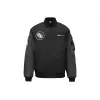 Kurtka Bomber ASUS ROG Cosmic Bomber męska Regular Fit Długi Rękaw Czarno-Szara