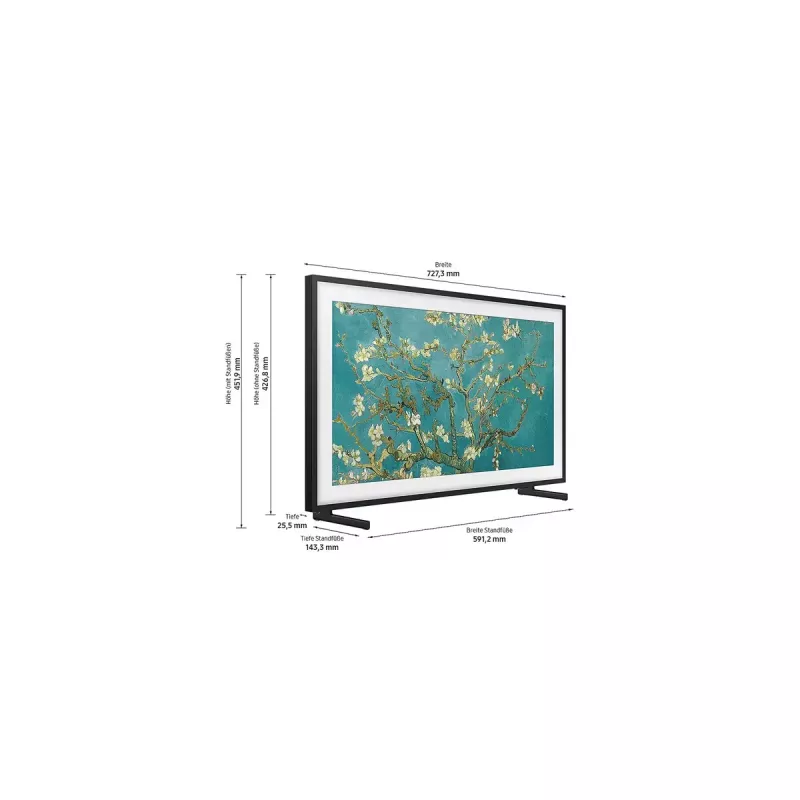 Samsung The Frame GQ32LS03CBU 81,3 cm (32 cale) Full HD Smart TV Wi-Fi Czarny