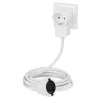 Przedłużacz Hama Powerplug 3 m 2 gniazda AC wewnątrz Biały