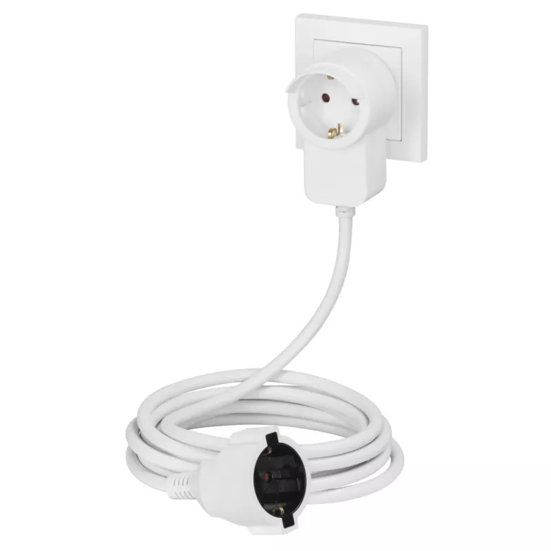 Przedłużacz Hama Powerplug 3 m 2 gniazda AC wewnątrz Biały