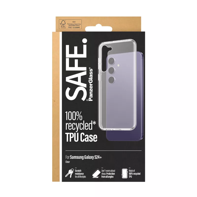 PanzerGlass SAFE. by ® TPU etui Samsung Galaxy S24+ | Transparent