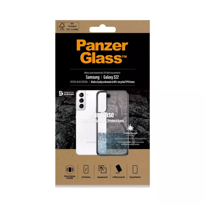 HardCase Cover PanzerGlass do Samsung Galaxy S22 Transparent