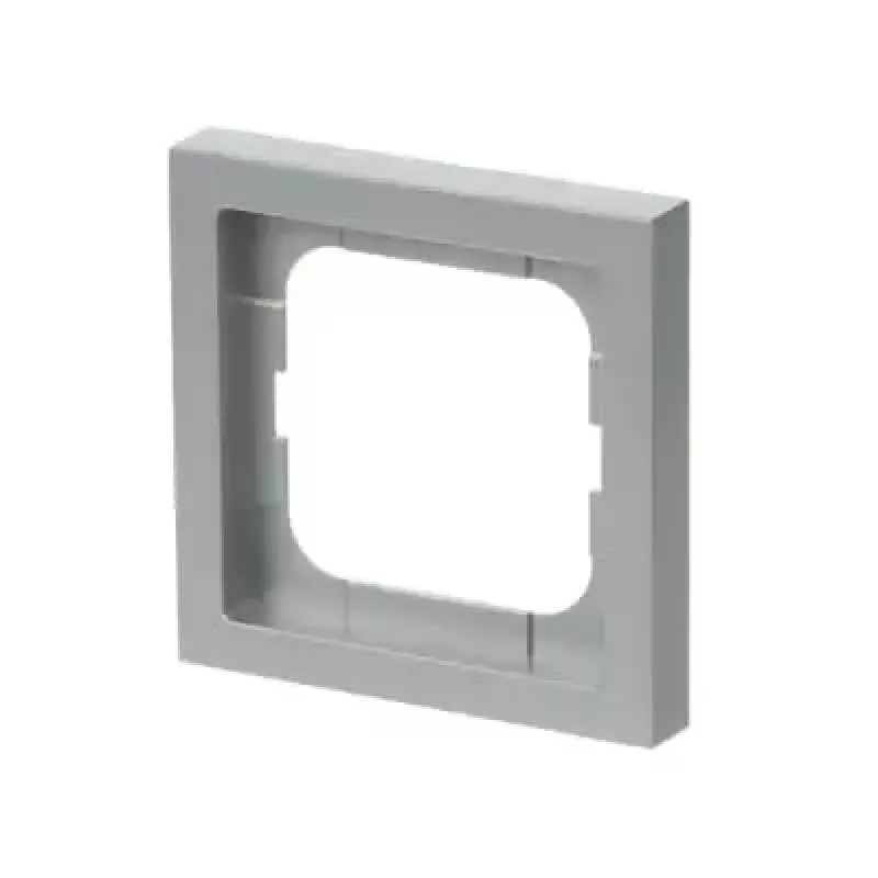 Pokrywa płyty ściennej Busch-Jaeger 1721-183K srebrny — termoplastyczna, bez wkrętów, 80×80 mm, 11 mm