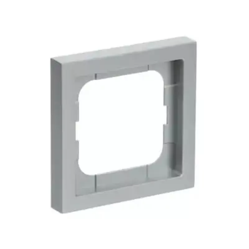 Pokrywa płyty ściennej Busch-Jaeger 1721-183K srebrny — termoplastyczna, bez wkrętów, 80×80 mm, 11 mm