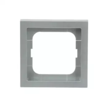 Pokrywa płyty ściennej Busch-Jaeger 1721-183K srebrny — termoplastyczna, bez wkrętów, 80×80 mm, 11 mm