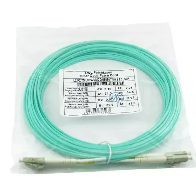 Kabel światłowodowy BlueOptics SRCABLE7M-BO 7,5 m LC Beżowy OM3